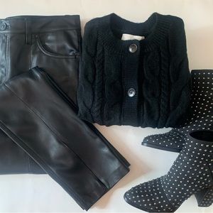 HUDSON Faux Leather Split Hem Jeans. The fabulous quality and fit you LOVE ❤️